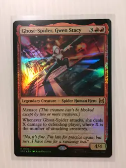 MTG Ghost-Spider Gwen Stacy Foil (0014) Marvelâ€™s Spider-Man â€“ Legendary Creature - Image 1