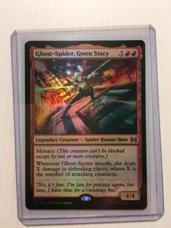 MTG Ghost-Spider Gwen Stacy Foil (0014) Marvelâ€™s Spider-Man â€“ Legendary Creature - Image 3