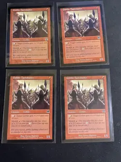 MtG X4 Goblin Taskmaster Onslaught Magic the Gathering (Goblin) - Image 1