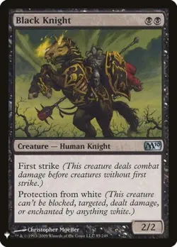 Black Knight - Light Play MTG Mystery Booster - Image 1