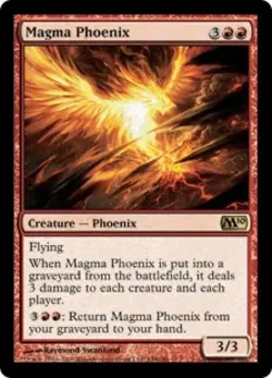 Magma Phoenix - Light Play MTG Magic 2010 Core Set - Image 1