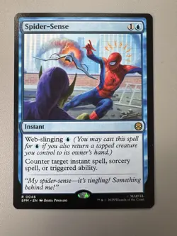 Spider-Sense MTG Magic The Gathering R Marvel Spider-Man 46 NM - Image 1