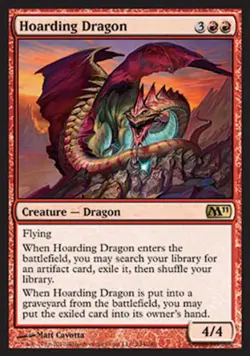 Hoarding Dragon - Light Play MTG Magic 2011 Core Set - Image 1