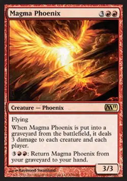 Magma Phoenix - Light Play MTG Magic 2011 Core Set - Image 1