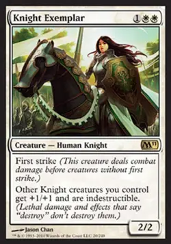 Knight Exemplar - Light Play MTG Magic 2011 Core Set - Image 1