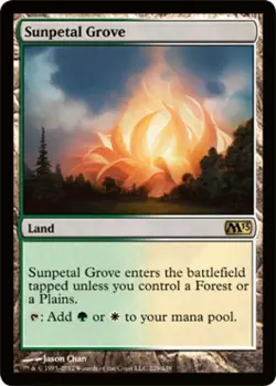 Sunpetal Grove - Light Play MTG Magic 2013 Core Set - Image 1