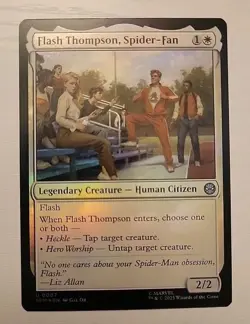 NM Foil Flash Thompson, Spider-Fan, MTG, Marvel's Spider-Man, Magic, 7 - Image 1