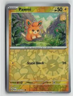 Pokemon TCG Paldea Evolved Pawmi x1 NM Reverse Holo 074 - Image 1