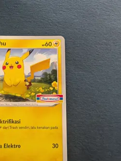Pokemon 2021 Indonesia Pikachu Promo Card 240/S-P Stamped Indomaret Near Mint!! - Image 4