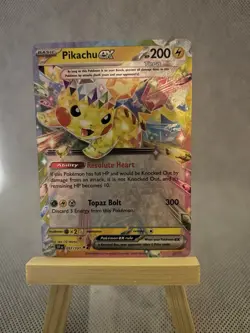 Pikachu ex 057/191 Surging Sparks Double Rare Rainbow Holo Pokemon TCG NM/M - Image 1