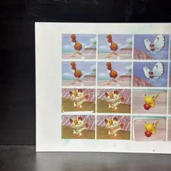 1999 Pokemon Snap Japanese Nintendo N64 Sticker Art Photo LAWSON Sheet Pikachu - Image 2