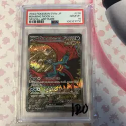 ROARING MOON EX Terastal Fest ex Special Art Rare #218 PSA 10 Gem Mint Pokemon - Image 1
