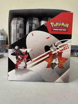 Pokemon Unova Black Bolt & White Flare Mini Tin Display - 8x Sealed Tins - Image 3