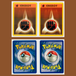 2x Fighting Energy (1 Base, 1 Shadowless) #97/102 Base Set 1999 Pokemon LP-NM - Image 1