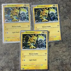 3 Electabuzz 125/ 165 Holo Rare Cards, Scarlet & Violet 151 Pokemon TCG Lot - Image 1