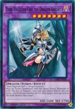 YUGIOH ~ DARK MAGICIAN GIRL THE DRAGON KNIGHT ~ 1ST EDITION COMMON ~ LEDD-ENA36 - Image 1