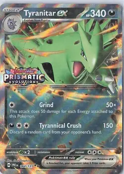 Tyranitar ex (Prismatic Evolutions Stamp) Double Rare Miscellaneous Cards & Prod - Image 1