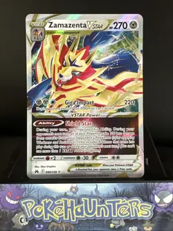 Pokemon Card Zamazenta VSTAR 099/159 Ultra Rare Crown Zenith Near Mint - Image 1