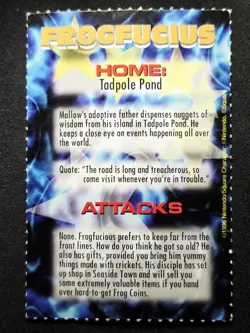 Frogfucius Super Mario RPG Legend of the Seven Stars 1996 - Nintendo Power Card - Image 2