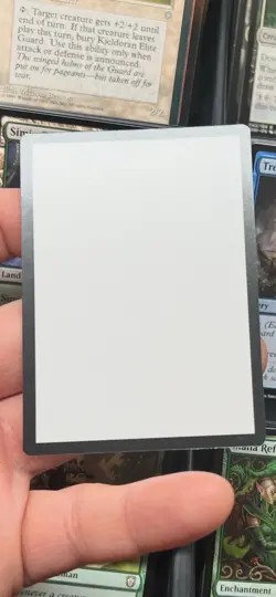 MTG Misprint/Miscut Card - Magic The Gathering Blank Filler Card - Image 1