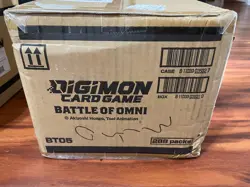 Digimon Card Game Battle of Omni BT05 Factory Sealed Booster Case 12 Boxes - Image 1