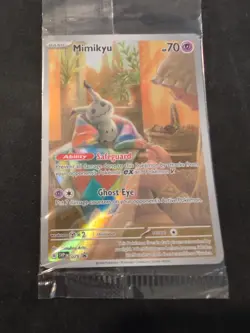 NM Mimikyu 075 SV: Scarlet & Violet Sealed Holo Promo Card Pokemon PAF - Image 3