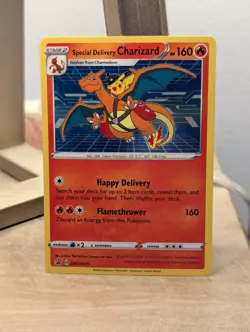 Special Delivery Charizard SWSH075 SWSH: Sword & Shield Promo Cards Holo W/Swirl - Image 1