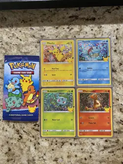 Pokemon Pikachu 25/25 HOLO 25th Anniversary McDonalds Promo 2021 Card - Image 1
