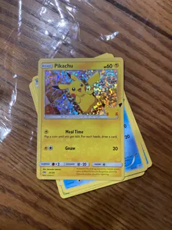 Pokemon Pikachu 25/25 HOLO 25th Anniversary McDonalds Promo 2021 Card - Image 2