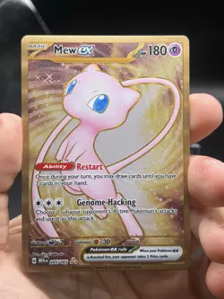 Pokemon TCG Mew EX 151 Gold Metal Promo Card 205/165 Ultra Rare English NM - Image 3