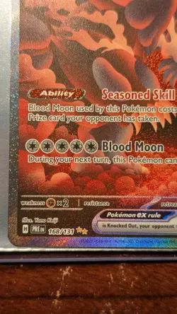Bloodmoon Ursaluna ex 168/131 Sv: Prismatic Evolutions Pokemon Card - Image 4
