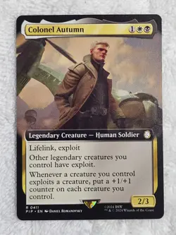 MTG Colonel Autumn (Extended Art) #411 Universes Beyond: Fallout Card Rare NM - Image 1