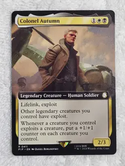 MTG Colonel Autumn (Extended Art) #411 Universes Beyond: Fallout Card Rare NM - Image 2