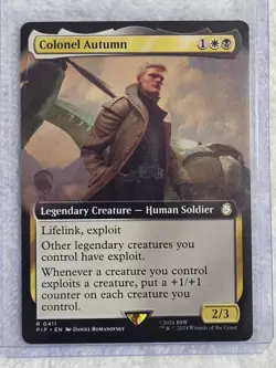 MTG Colonel Autumn (Extended Art) #411 Universes Beyond: Fallout Card Rare NM - Image 5