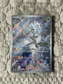 Pokemon TCG N's Reshiram Stamped Illustration Rare Promo Card 167/159 Sealed - Image 1