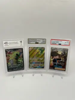 3 Card Graded Lot Pokemon - Tyranitar V Alolan Exeggutor GX Bird Keeper BCCG PSA - Image 1