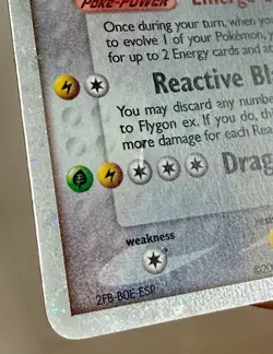 Flygon ex 87/92 EX Legend Maker Pokemon Card Holo Foil Rare HP - Image 4