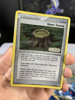 Pokemon Card Ex Legend Maker Giant Stump 75/92 2006 Reverse Stamped Holo - Image 2