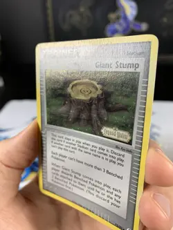 Pokemon Card Ex Legend Maker Giant Stump 75/92 2006 Reverse Stamped Holo - Image 3
