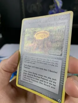 Pokemon Card Ex Legend Maker Giant Stump 75/92 2006 Reverse Stamped Holo - Image 4