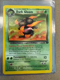 Dark Gloom 36/82 & Dark Persian 42/82 Team Rocket Vintage Pokemon Card Lot - Image 3