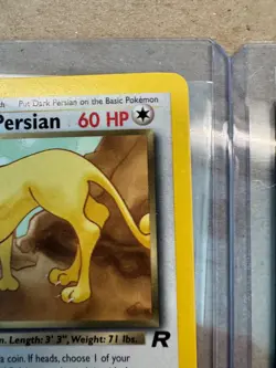 Dark Gloom 36/82 & Dark Persian 42/82 Team Rocket Vintage Pokemon Card Lot - Image 5