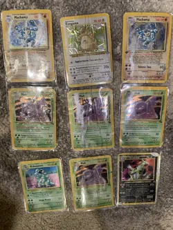 VINTAGE Pokemon Card Lot 9x Water DAMAGED, Wizard Of The Coast All holos 💫 - Image 1