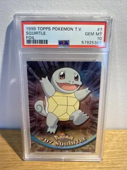 Pokemon Card Topps - SQUIRTLE PSA 10, WARTORTLE PSA 9, BLASTOISE PSA 10 ALL HOLO - Image 2