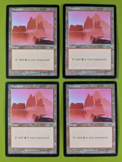 Mountain (346) x4 Urza's Saga 4x Playset Magic the Gathering MTG - Image 1