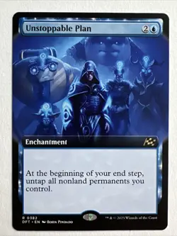 1x Unstoppable Plan - Extended Art - Aetherdrift - Near Mint, English - MTG! - Image 1
