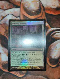 FOIL Wooded Bastion Shadowmoor SHM MTG Magic the Gathering 1st Edition - Image 1