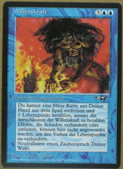 Willenskraft / Force of Will - ALLIANCES - deutsch (good +) 1996 *Counter* - Image 1