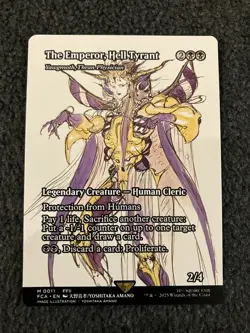 Magic MTG - The Emperor, Hell Tyrant Yawgmoth, Thran Physician (Showcase) - FIN - Image 1