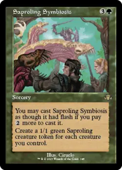 Retro SAPROLING SYMBIOSIS mtg NM-M Dominaria Remastered 1 Rare - Image 1